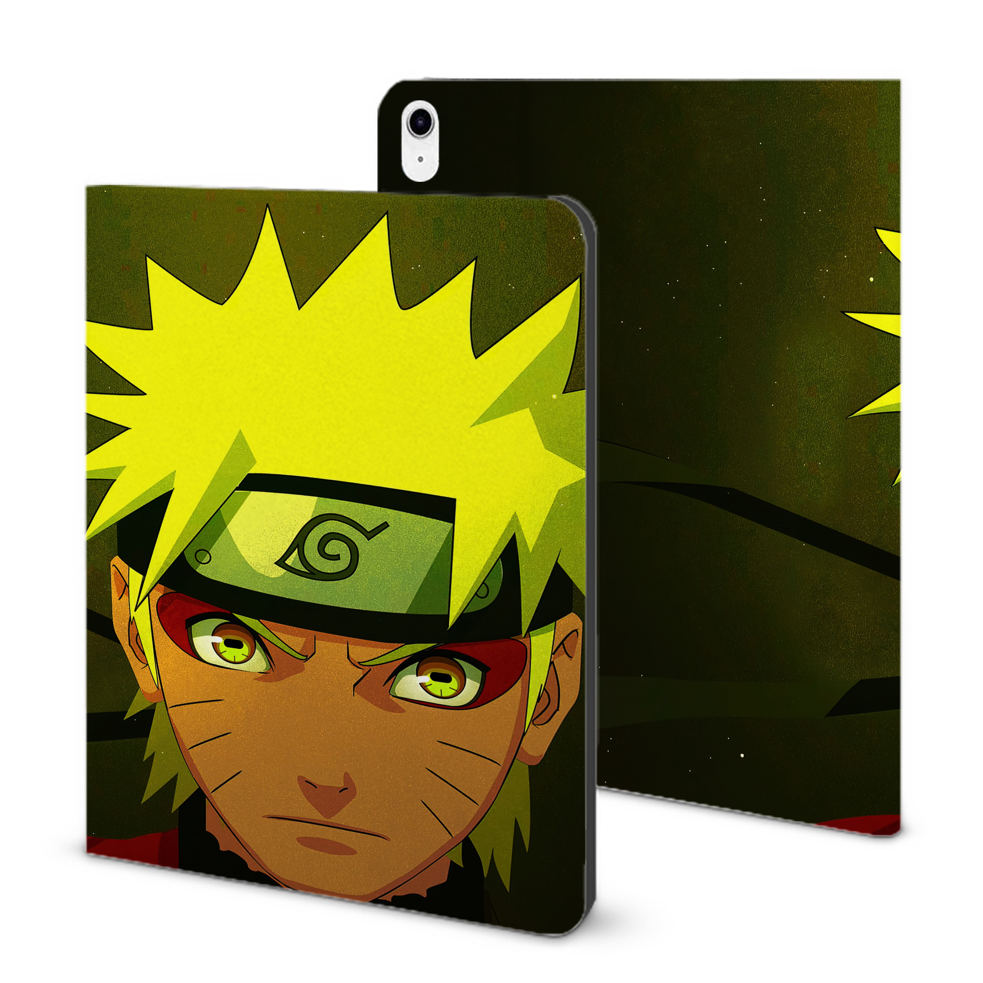 （画像用） NARUTO -ナルト- NARUTO -ナルト- 疾風伝 IPad ケース ブック型 PUレザー TPU 耐衝撃 軽量 薄型 ペン収納なし 全面保護 IPad 各モデル対応